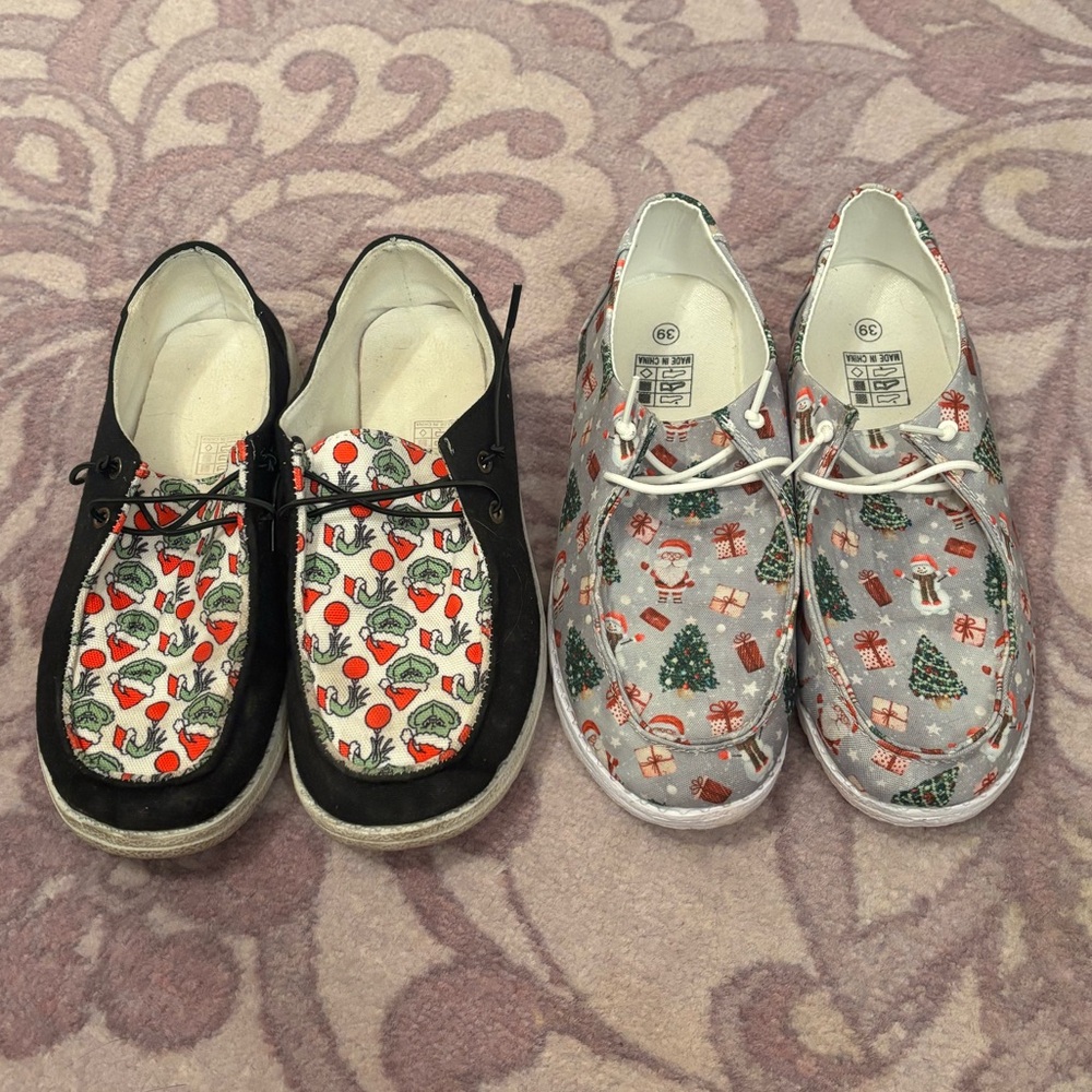Festive Shoes Set - Black and Gray